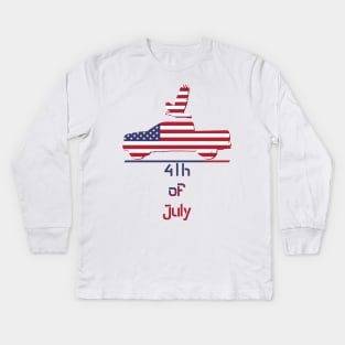 July 4th Design Kids Long Sleeve T-Shirt